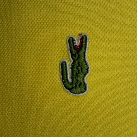 Bnwot lacoste yellow polo size 6 - Picture 3 of 4